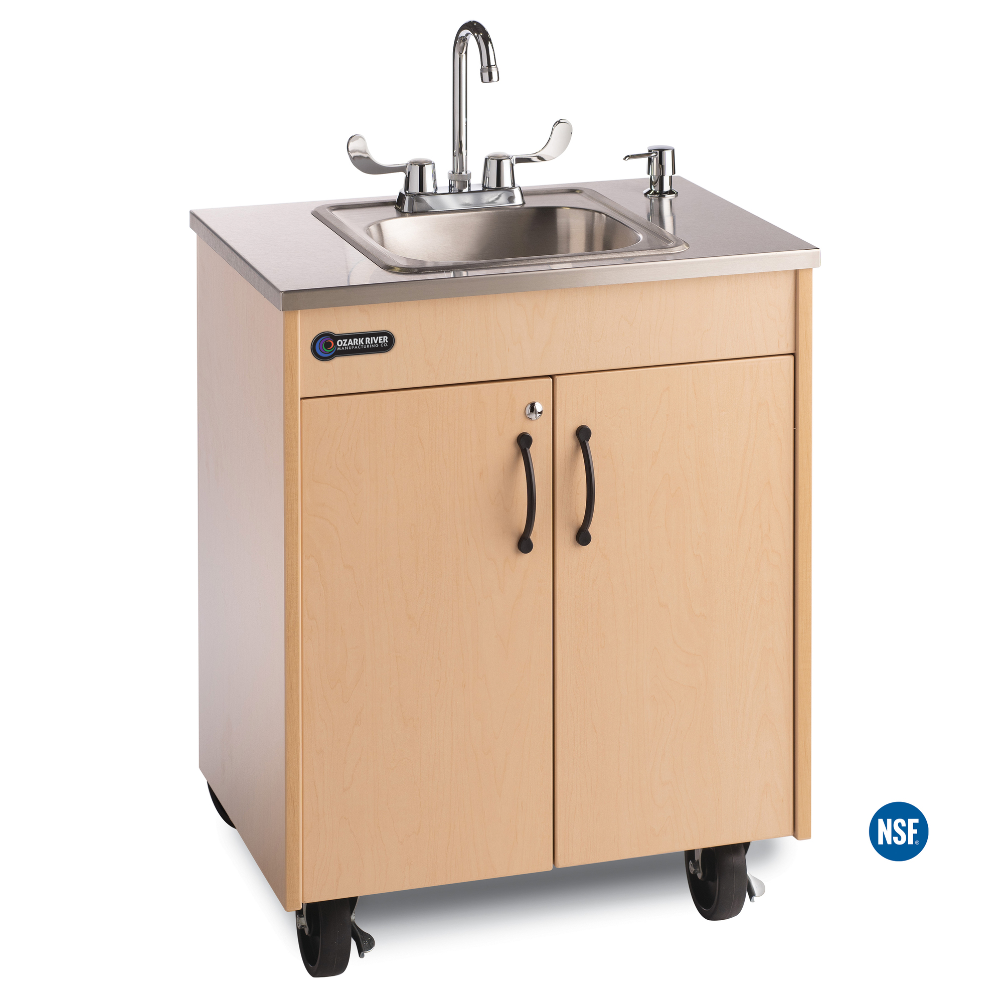 Ozark River Holdings, LLC, Portable sink, child hght, Steel top/basin, Model# Lil' Premier S1